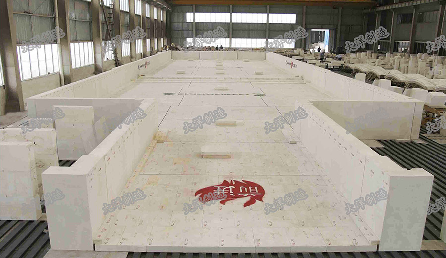 MELTING END OF FLOAT GLASS FURNACE EXPORTED TO RUSSIA